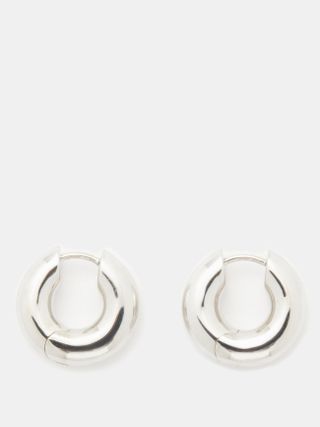 Tom Wood + Rhodium-Plated Sterling-Silver Hoop Earrings