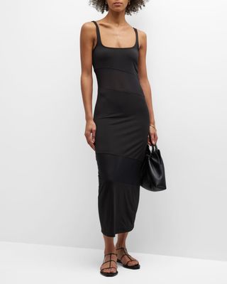 Solid & Striped + The Kimberly Jersey Mesh Maxi Dress