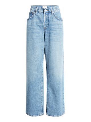 Agolde + Fusion Low Rise Loose Straight Leg Organic Cotton Jeans