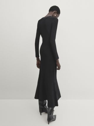 Massimo Dutti + Textured Knit Dress