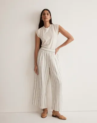 Madewell + Untailored Wide-Leg Crop Pant