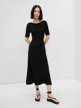 Gap + Cutout Maxi T-Shirt Dress