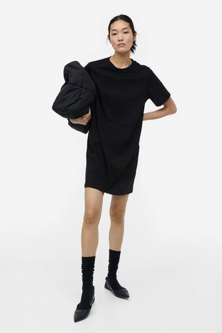 H&M + Cotton T-Shirt Dress