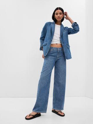 Gap + Low Rise Stride Jeans With Washwell