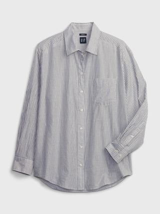 Gap + Metallic Stripe Big Shirt