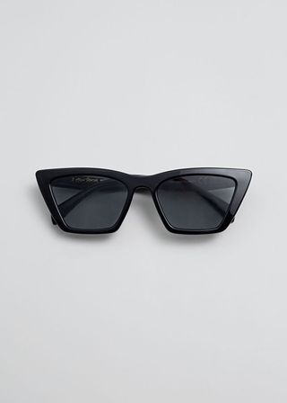 & Other Stories + Angular Cat Eye Sunglasses