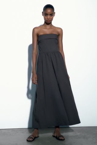 Zara + Strapless Long Dress