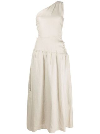 Sir + D'Orsay Off-Shoulder Linen Maxi Dress