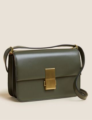 M&S Collection + Faux Leather Crossbody Bag