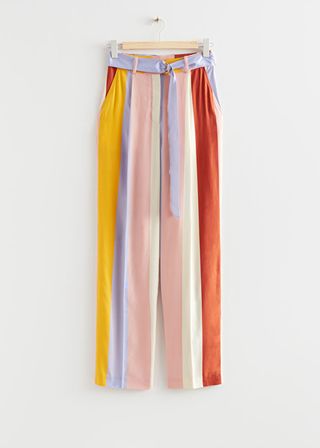 & Other Stories + Belted Silk Trousers