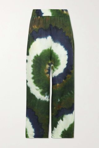 Frame + + Julia Sarr-Jamois Tie-Dyed Linen Wide-Leg Pants