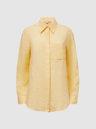 Reiss + Lemon Campbell Linen Long Sleeve Shirt
