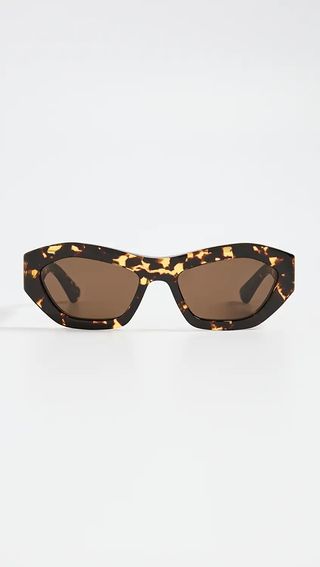 Bottega Veneta + New Triangle Acetate Sunglasses