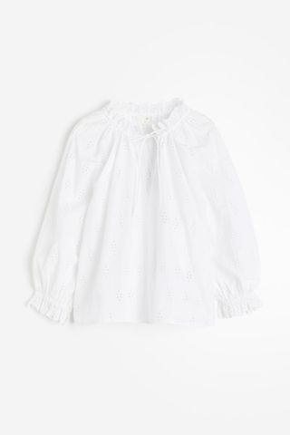 H&M + Broderie Anglaise Blouse