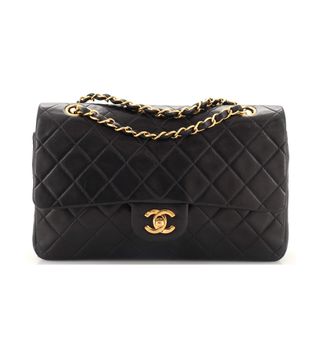 Chanel + Vintage Classic Double Flap Bag Quilted Lambskin Medium