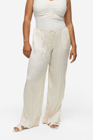 H&M + Wide-Cut Pull-On Pants