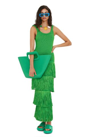 Simon Miller x Mango + Burnst Dress in Seaweed