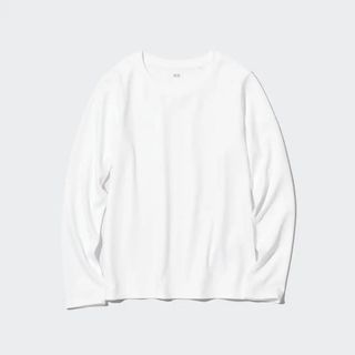 Uniqlo + Smooth Stretch Cotton Crew Neck Long Top