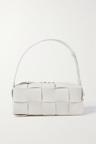 Bottega Veneta + Brick Cassette Small Intrecciato Leather Shoulder Bag