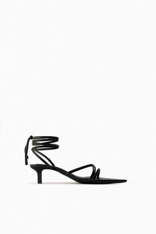 Zara + Strappy Lace Up Sandals