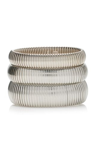 Ben-Amun + Exclusive Set-Of-Three Cobra Silver Bracelets