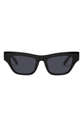 Le Specs + Hankering 50mm Rectangular Sunglasses