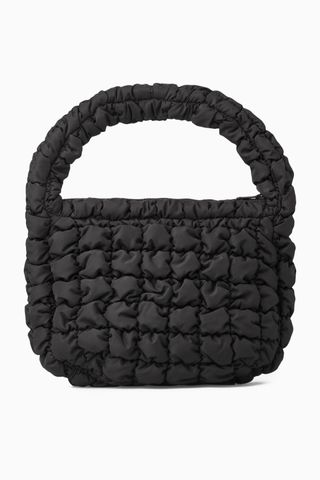 COS + Quilted Recycled Polyester Shoulder Bag