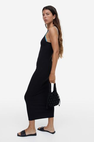 H&M + Ribbed Sleeveless Dress