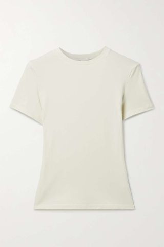 Skims + Stretch-Cotton Jersey T-Shirt - Bone