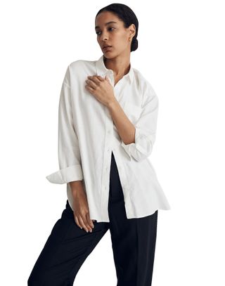 Madewell + The Linen-Blend Oversized Shirt