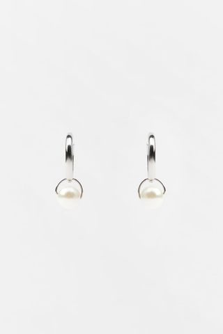 Zara + Pearl Hoop Earrings