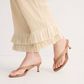 J.Crew + Violetta Made-in-Italy Thong Sandals In Leather