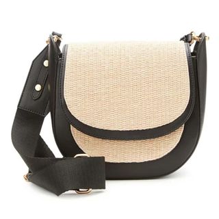 Time and Tru + Riverdale Woven Crossbody Saddle Bag