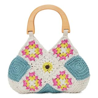 No Boundaries + Sunflower Crochet Top Handle Handbag