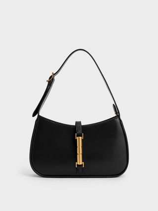 Charles & Keith + Cesia Metallic Accent Shoulder Bag
