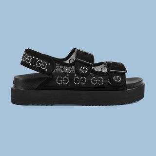Gucci + Women's GG Sandal with Crystals