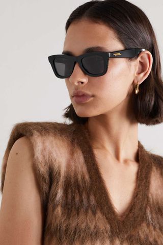 Bottega Veneta + Square-Frame Acetate Sunglasses