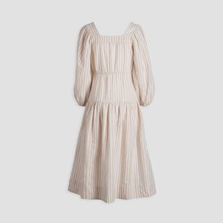unsubscribed + Linen Square Neck Dress
