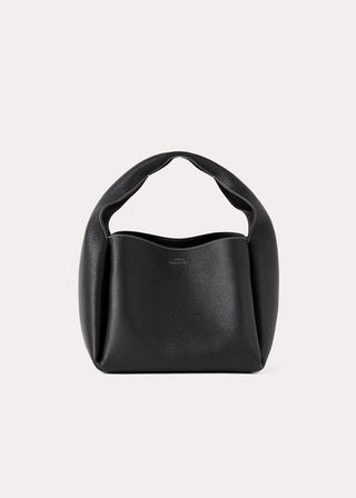 Toteme + Bucket Bag in Black Grain