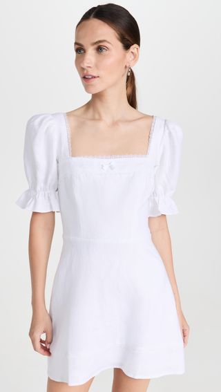 Reformation + Evianna Linen Mini Dress