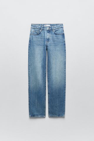 Zara + High Rise Slim-Fit Jeans