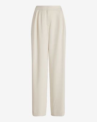 Express + Stylist Super High Waisted Pleated Wide Leg Pant