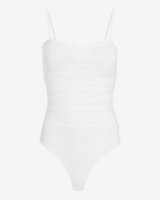 Express + Body Contour Compression Ruched Bodysuit