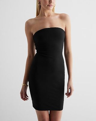 Express + Body Contour Strapless Mini Dress With Built-In Shapewear