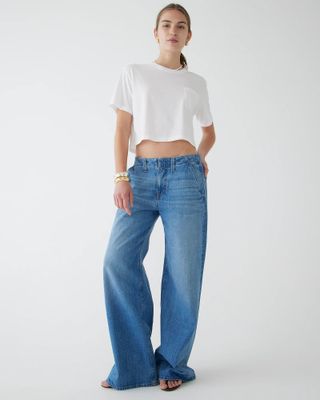 J.Crew + Point Sur Puddle Jeans in Charlotte Wash