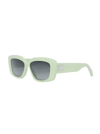 Celine + Triomphe Gradient Rectangular Sunglasses