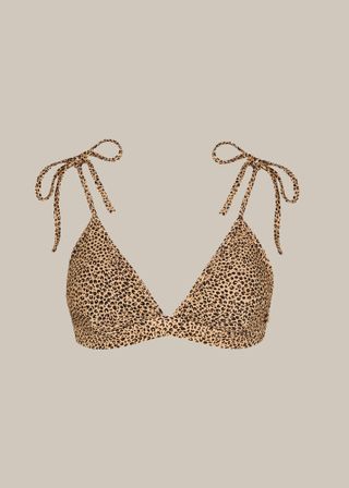 Whistles + Mini Leopard Print Bikini Top