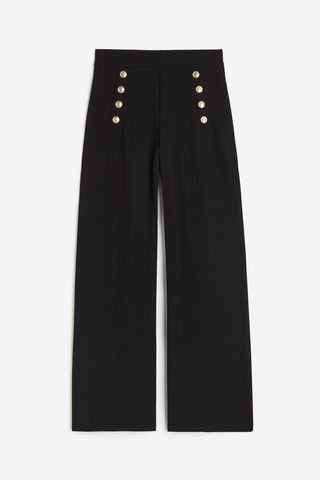 H&M + Button-Front Pants