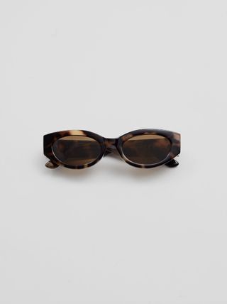& OTHER STORIES + Oval Sunglasses Brown