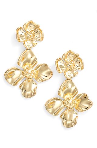 Nordstrom + Metal Flower Drop Earrings